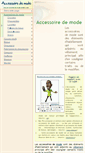 Mobile Screenshot of accessoire-de-mode.wikibis.com