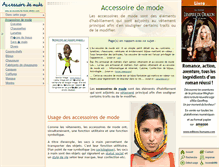 Tablet Screenshot of accessoire-de-mode.wikibis.com