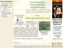 Tablet Screenshot of impressionisme.wikibis.com